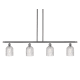 A thumbnail of the Innovations Lighting 516-4I-10-48 Bridal Veil Pendant Brushed Satin Nickel / Clear