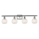 A thumbnail of the Innovations Lighting 516-4W-9-36-White Mouchette-Bathroom Vanity Light Alternate Image