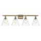 A thumbnail of the Innovations Lighting 516-4W-11-38 Berkshire Vanity Antique Brass / Clear