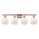 A thumbnail of the Innovations Lighting 516-4W-11-36 Athens Vanity Antique Copper / Matte White