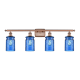 A thumbnail of the Innovations Lighting 516-4W Candor Antique Copper / Princess Blue Waterglass