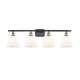 A thumbnail of the Innovations Lighting 516-4W-12-38 Bristol Vanity Black Antique Brass / Matte White