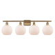 A thumbnail of the Innovations Lighting 516-4W-11-36 Athens Vanity Brushed Brass / Matte White