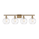 A thumbnail of the Innovations Lighting 516-4W-11-36 Athens Vanity Brushed Brass / Clear Water Glass