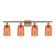 A thumbnail of the Innovations Lighting 516-4W Candor Brushed Brass / Turmeric Waterglass