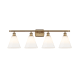 A thumbnail of the Innovations Lighting 516-4W-11-38 Berkshire Vanity Brushed Brass / Matte White