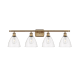 A thumbnail of the Innovations Lighting 516-4W-11-38 Bristol Vanity Brushed Brass / Clear