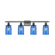 A thumbnail of the Innovations Lighting 516-4W Candor Matte Black / Princess Blue Waterglass