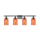 A thumbnail of the Innovations Lighting 516-4W Candor Matte Black / Turmeric Waterglass