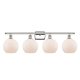 A thumbnail of the Innovations Lighting 516-4W-11-36 Athens Vanity Polished Nickel / Matte White