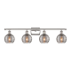 A thumbnail of the Innovations Lighting 516-4W 9 36 Athens Deco Swirl Vanity Polished Nickel / Light Smoke Deco Swirl