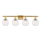 A thumbnail of the Innovations Lighting 516-4W-11-36 Belfast Vanity Satin Gold / Deco Swirl