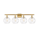 A thumbnail of the Innovations Lighting 516-4W-11-36 Athens Vanity Satin Gold / Clear Water Glass