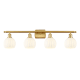 A thumbnail of the Innovations Lighting 516-4W-9-36-White Venetian-Bathroom Vanity Light Satin Gold / White Venetian