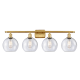 A thumbnail of the Innovations Lighting 516-4W-11-36 Athens Vanity Satin Gold / Seedy