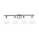 A thumbnail of the Innovations Lighting 516-4W-11-38 Berkshire Vanity Brushed Satin Nickel / Matte White