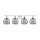 A thumbnail of the Innovations Lighting 516-4W 11 38 Athens Deco Swirl Vanity White Polished Chrome / Light Smoke Deco Swirl