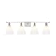 A thumbnail of the Innovations Lighting 516-4W-11-38 Berkshire Vanity White and Polished Chrome / Matte White