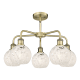 A thumbnail of the Innovations Lighting 516-5C-14-24-White Mouchette-Indoor Chandelier Alternate Image