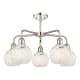 A thumbnail of the Innovations Lighting 516-5C-14-24-White Mouchette-Indoor Chandelier Alternate Image