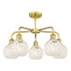 A thumbnail of the Innovations Lighting 516-5C-14-24-White Mouchette-Indoor Chandelier Alternate Image