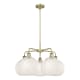 A thumbnail of the Innovations Lighting 516-5C-18-28-White Mouchette-Indoor Chandelier Alternate Image