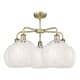 A thumbnail of the Innovations Lighting 516-5C-18-28-White Mouchette-Indoor Chandelier Alternate Image