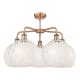 A thumbnail of the Innovations Lighting 516-5C-18-28-White Mouchette-Indoor Chandelier Alternate Image