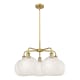 A thumbnail of the Innovations Lighting 516-5C-18-28-White Mouchette-Indoor Chandelier Alternate Image