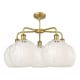 A thumbnail of the Innovations Lighting 516-5C-18-28-White Mouchette-Indoor Chandelier Alternate Image