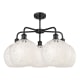 A thumbnail of the Innovations Lighting 516-5C-18-28-White Mouchette-Indoor Chandelier Alternate Image