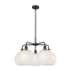 A thumbnail of the Innovations Lighting 516-5C-18-28-White Mouchette-Indoor Chandelier Alternate Image