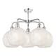 A thumbnail of the Innovations Lighting 516-5C-18-28-White Mouchette-Indoor Chandelier Alternate Image