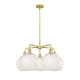 A thumbnail of the Innovations Lighting 516-5C-18-28-White Mouchette-Indoor Chandelier Alternate Image