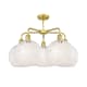 A thumbnail of the Innovations Lighting 516-5C-18-28-White Mouchette-Indoor Chandelier Alternate Image