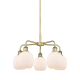 A thumbnail of the Innovations Lighting 516-5CR-15-24 Belfast Chandelier Antique Brass / Matte White