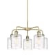 A thumbnail of the Innovations Lighting 516-5CR-15-23 Cobbleskill Chandelier Antique Brass / Deco Swirl