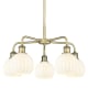 A thumbnail of the Innovations Lighting 516-5C-14-24-White Venetian-Indoor Chandelier Antique Brass / White Venetian