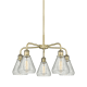 A thumbnail of the Innovations Lighting 516-5CR-15-24 Conesus Chandelier Antique Brass / Clear Crackle