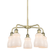A thumbnail of the Innovations Lighting 516-5CR-15-23 Ellery Chandelier Antique Brass / White