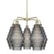 A thumbnail of the Innovations Lighting 516-5CR-23-26 Cascade Chandelier Antique Brass / Smoked