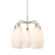A thumbnail of the Innovations Lighting 516-5CR-22-25 Windham Chandelier Antique Brass / White