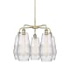 A thumbnail of the Innovations Lighting 516-5CR-22-25 Windham Chandelier Antique Brass / Seedy
