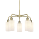 A thumbnail of the Innovations Lighting 516-5CR-15-22 Clymer Chandelier Antique Brass / Matte White
