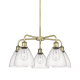 A thumbnail of the Innovations Lighting 516-5CR-16-26 Bristol Glass Chandelier Antique Brass / Seedy