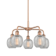 A thumbnail of the Innovations Lighting 516-5CR-15-24 Belfast Chandelier Antique Copper / Clear Crackle