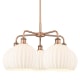 A thumbnail of the Innovations Lighting 516-5C-18-28-White Venetian-Indoor Chandelier Antique Copper / White Venetian