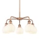 A thumbnail of the Innovations Lighting 516-5C-14-24-White Venetian-Indoor Chandelier Antique Copper / White Venetian