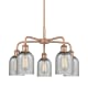 A thumbnail of the Innovations Lighting 516-5CR-15-23 Caledonia Chandelier Antique Copper / Charcoal