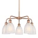 A thumbnail of the Innovations Lighting 516-5CR-15-24 Brookfield Chandelier Antique Copper / White